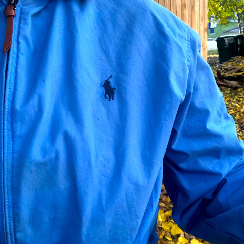 Men’s Blue Polo Jacket/wind breaker